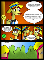 Size: 582x793 | Tagged: safe, artist:neoncabaret, derpibooru import, flam, flim, apple bloom's tree, comic, lollipop