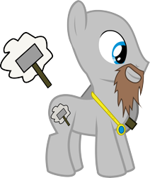 Size: 5838x6874 | Tagged: safe, artist:asdflove, absurd resolution, crossover, durkon thundershield, ponified, the order of the stick