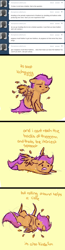 Size: 500x1916 | Tagged: safe, artist:feathersandink, derpibooru import, scootaloo, ask, comic, feather, that scootaloo, tumblr