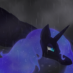 Size: 800x800 | Tagged: safe, artist:muffinsforever, derpibooru import, nightmare moon, alicorn, pony, crying, solo