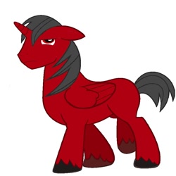 Size: 894x894 | Tagged: safe, artist:bl4z3_th3_dr4g0n, derpibooru import, oc, oc only, alicorn, pony, alicorn oc, blank flank, donut steel, familiar, solo