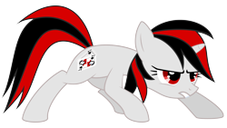 Size: 7111x4000 | Tagged: safe, artist:shardii, derpibooru import, oc, oc only, oc:blackjack, pony, unicorn, fallout equestria, fallout equestria: project horizons, fanfic, fanfic art, female, hooves, horn, mare, simple background, solo, teeth, transparent background