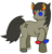 Size: 676x700 | Tagged: safe, artist:shattered-earth, derpibooru import, homestuck, ponified, sollux captor