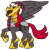 Size: 468x481 | Tagged: safe, artist:otakugal15, derpibooru import, pegasus, pony, armor, giratina, legendary pokémon, pokémon, ponified, ponymon, raised hoof, simple background, transparent background