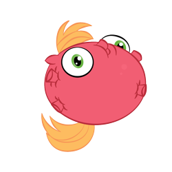 Size: 1008x1008 | Tagged: safe, artist:zomgitsalaura, derpibooru import, big macintosh, balloonie pony, original species