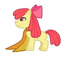 Size: 463x408 | Tagged: safe, apple bloom, earth pony, apple bloom's bow, cyborg 009, female, filly, hair bow, red mane, yellow coat