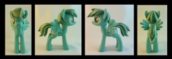 Size: 1149x401 | Tagged: safe, artist:krowzivitch, derpibooru import, oc, oc only, pony, custom, irl, photo, sculpture, solo, spearmint snap