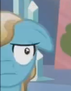 Size: 146x186 | Tagged: safe, derpibooru import, screencap, bright smile, castle (crystal pony), crystal pony, pony, the crystal empire, reaction image, wat