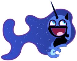 Size: 1974x1563 | Tagged: safe, derpibooru import, nightmare moon, alicorn, pony, awesome face, black coat, female, horn, mare, solo, wings