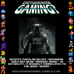 Size: 500x500 | Tagged: safe, derpibooru import, brony, dovahkiin, parody, satire, skyrim, the elder scrolls