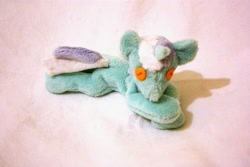 Size: 4272x2848 | Tagged: safe, artist:arualsti, derpibooru import, lyra heartstrings, beanie (plushie), irl, photo, plushie, solo