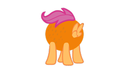 Size: 872x486 | Tagged: safe, artist:axelkauaid, derpibooru import, scootaloo, orange, orangified