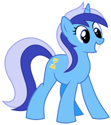 Size: 2180x2460 | Tagged: safe, artist:remezer, derpibooru import, minuette, pony, unicorn, blue coat, female, horn, mare, two toned mane