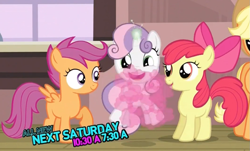 Size: 1061x641 | Tagged: safe, derpibooru import, screencap, apple bloom, scootaloo, sweetie belle, one bad apple, magic