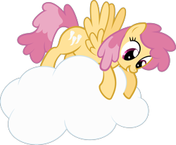 Size: 4836x4000 | Tagged: safe, artist:atmospark, derpibooru import, dizzy twister, orange swirl, pegasus, pony, cloud, simple background, solo, transparent background, vector