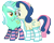 Size: 6000x4777 | Tagged: safe, artist:fluffytuli, derpibooru import, bon bon, lyra heartstrings, sweetie drops, absurd resolution, bedroom eyes, best friends, clothes, female, lesbian, lyrabon, plot, shipping, simple background, socks, striped socks, transparent background, vector