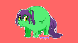 Size: 1280x720 | Tagged: safe, artist:fuwafuwa, derpibooru import, fluffy pony, goo pony, original species, fluffy pony original art, gak, gak fluffy, gakpony