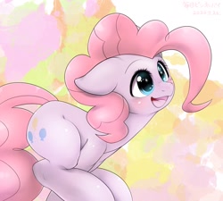 Size: 1854x1667 | Tagged: safe, artist:kurogewapony, pinkie pie, earth pony, pony, daily pinkie pie, female, mare, smiling, solo