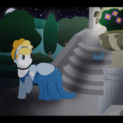 Size: 1500x1500 | Tagged: artist needed, safe, derpibooru import, cinderella, disney, disney princess, ponified