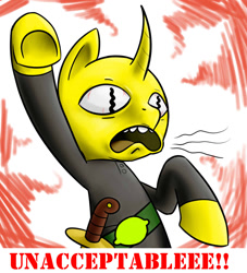 Size: 1000x1100 | Tagged: safe, artist:flowersimh, derpibooru import, adventure time, lemongrab, ponified