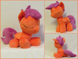 Size: 900x686 | Tagged: safe, artist:magnastorm, scootaloo, pony, irl, photo, plushie, solo