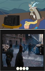 Size: 432x684 | Tagged: safe, derpibooru import, discord, human, exploitable meme, irl, meme, photo, the dark knight rises, tv meme