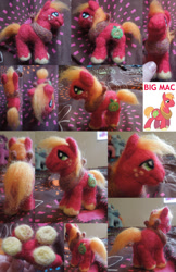 Size: 719x1111 | Tagged: safe, artist:neeko48, big macintosh, pony, irl, needle felted, photo, plushie, solo