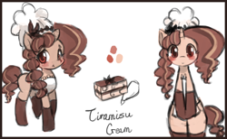 Size: 1052x650 | Tagged: safe, artist:lumineko, oc, oc only, oc:tiramisu cream, blushing, solo