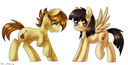 Size: 1350x690 | Tagged: safe, artist:mixipony, wild fire, oc, oc:mandopony, pony