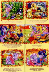 Size: 1166x1734 | Tagged: safe, artist:lyn fletcher, butterscotch (g3), daisyjo, kimono, scootaloo, g3, comic, official, thanksgiving