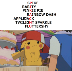 Size: 1021x1000 | Tagged: safe, derpibooru import, pikachu, :3, ash ketchum, faux symbolism, pokémon