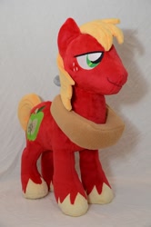 Size: 662x1000 | Tagged: safe, artist:makeshiftwings30, derpibooru import, big macintosh, earth pony, pony, irl, male, photo, plushie, solo, stallion