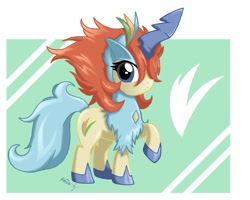 Size: 1173x937 | Tagged: safe, artist:kaizenwerx, derpibooru import, keldeo, pokémon, ponified