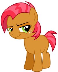 Size: 2217x2754 | Tagged: safe, artist:marelynmanson, derpibooru import, babs seed, pony, one bad apple, blank flank, female, filly, high res, simple background, solo, transparent background, vector