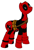 Size: 541x799 | Tagged: safe, artist:xanderdwulfe, derpibooru import, deadpool, ponified, simple background, white background