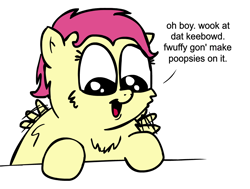 Size: 1074x810 | Tagged: safe, artist:halonut, artist:peanutbutter, fluffy pony, pegasus, pony, colored, fluffy pony original art