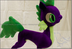 Size: 900x603 | Tagged: safe, artist:nightengaleneedles, derpibooru import, spike, doll, irl, photo, plushie, spike plushie, toy