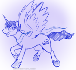 Size: 500x458 | Tagged: safe, artist:mylittlehomestuck, derpibooru import, alicorn, pony, god tier, homestuck, john egbert, ponified