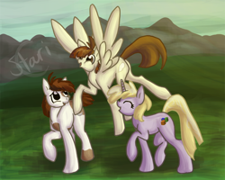 Size: 800x640 | Tagged: safe, artist:starichampion, dinky hooves, featherweight, pipsqueak, older