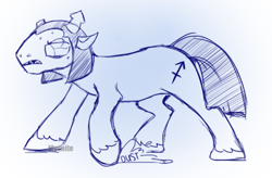 Size: 500x327 | Tagged: safe, artist:mylittlehomestuck, derpibooru import, equius zahhak, homestuck, ponified