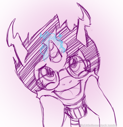 Size: 500x517 | Tagged: safe, artist:mylittlehomestuck, derpibooru import, eridan ampora, homestuck, ponified