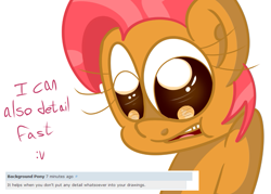 Size: 917x658 | Tagged: safe, artist:extradan, babs seed, earth pony, pony, cute, female, filly, tumblr