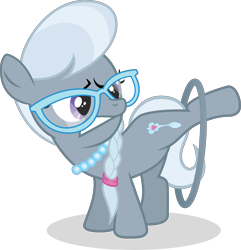 Size: 3738x3882 | Tagged: safe, artist:felix-kot, derpibooru import, silver spoon, earth pony, pony, female, filly, glasses, loop-de-hoop, simple background, solo, transparent background, vector
