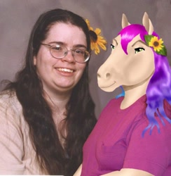 Size: 585x600 | Tagged: safe, human, brony, cosplay, glasses, irl, irl human, mlp arena, mod, photo