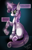 Size: 1350x2104 | Tagged: safe, artist:scythegirl, derpibooru import, sweetie belle, sweetie bot, pony, robot, robot pony, unicorn, blank flank, crying, damaged, female, filly, foal, glowing horn, hooves, horn, magic, robot gore, solo, text