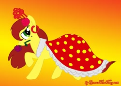 Size: 947x676 | Tagged: safe, artist:gonzahermeg, derpibooru import, oc, oc only, oc:olé españa, beauty mark, clothes, country, dress, nation ponies, spain