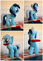 Size: 906x1280 | Tagged: safe, artist:bitterxtea, derpibooru import, minuette, irl, photo, plushie, solo, toothbrush