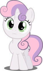 Size: 2344x3887 | Tagged: safe, artist:felix-kot, derpibooru import, sweetie belle, pony, unicorn, confused, female, filly, simple background, solo, transparent background, vector