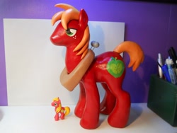 Size: 4320x3240 | Tagged: safe, artist:earthenpony, big macintosh, pony, custom, irl, photo, sculpture, solo, toy