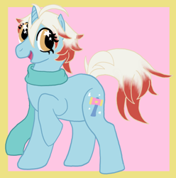 Size: 594x600 | Tagged: safe, artist:kiki-bunni, derpibooru import, clothes, pascal, ponified, scarf, tales of graces, tales of series